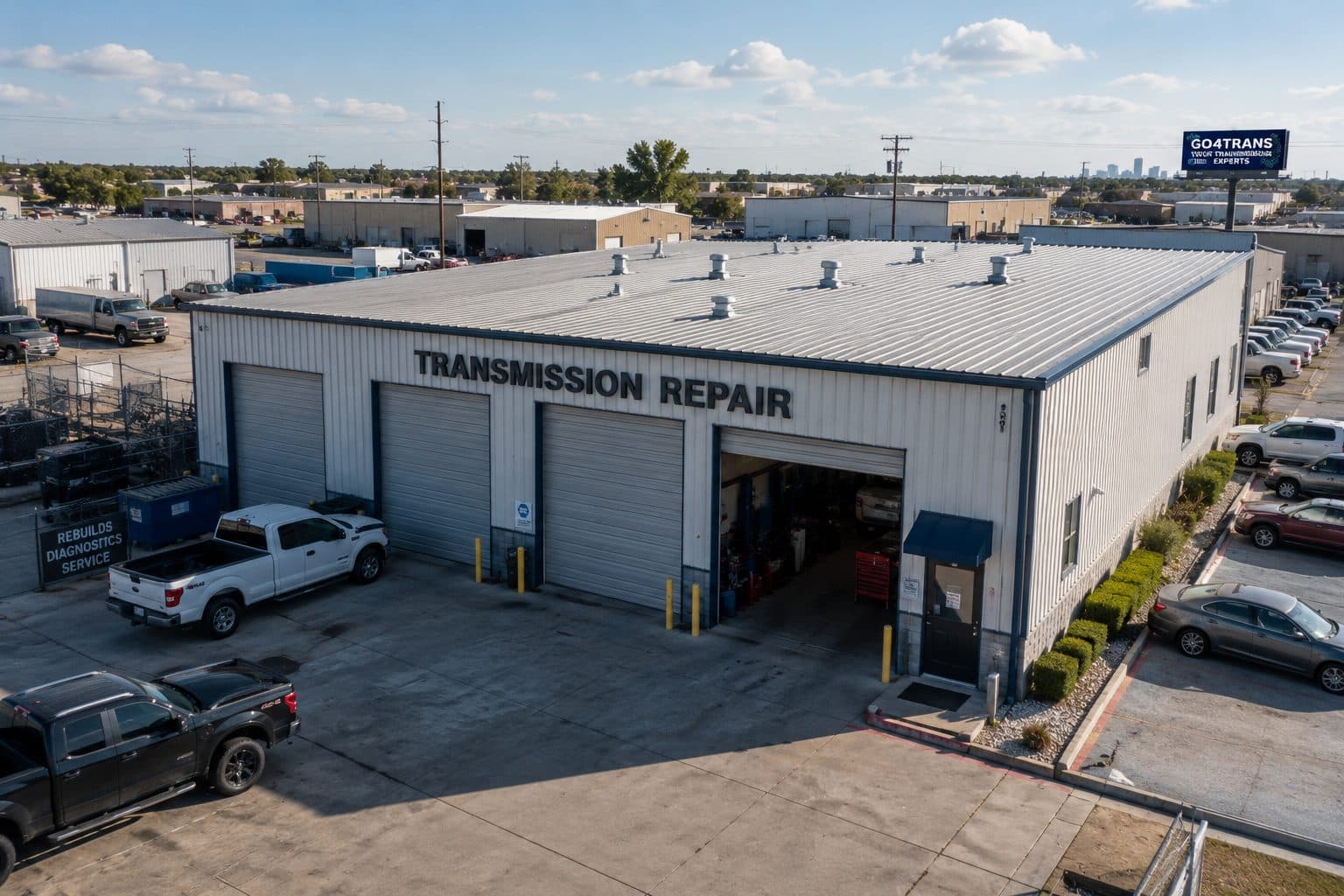 Transmission repair shop